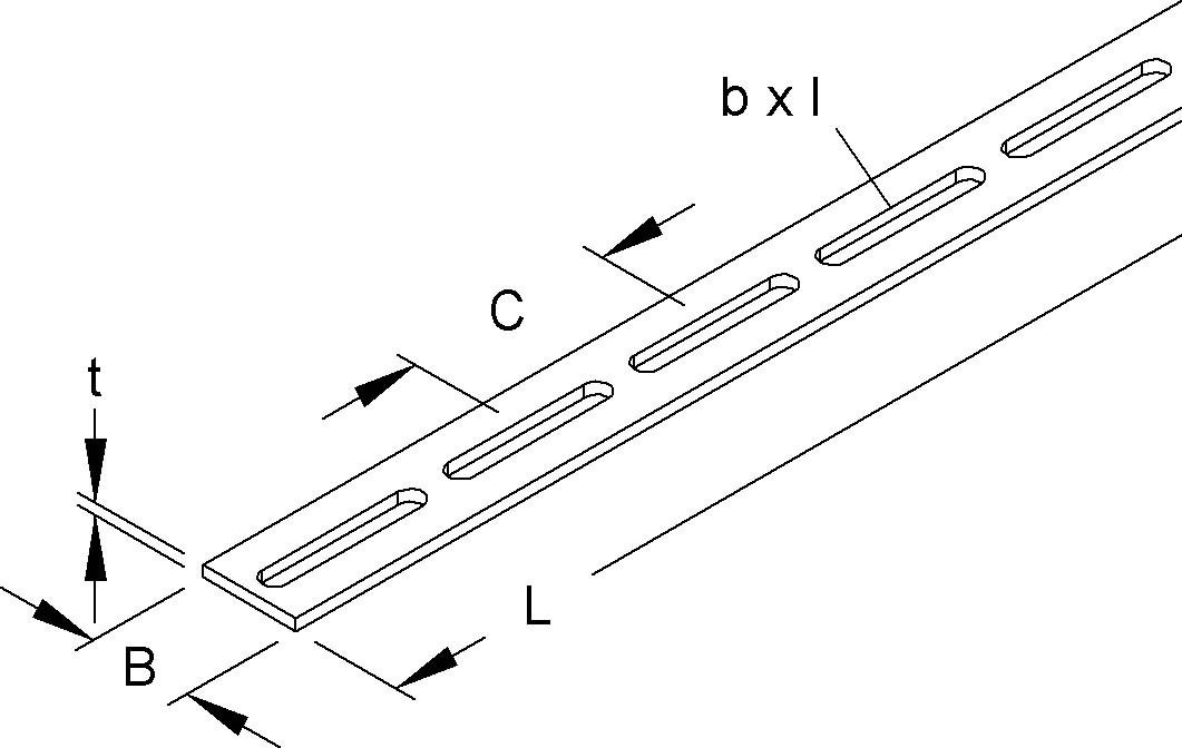 Schlitzbandeisen S 20 X 3/2