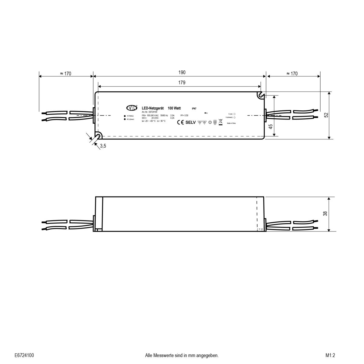 LED-Netzgerät 24V/DC E6724100