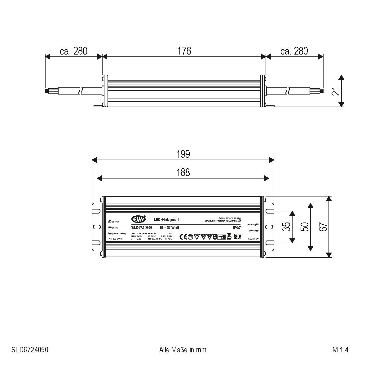 LED-Netzgerät 24V SLD6724050