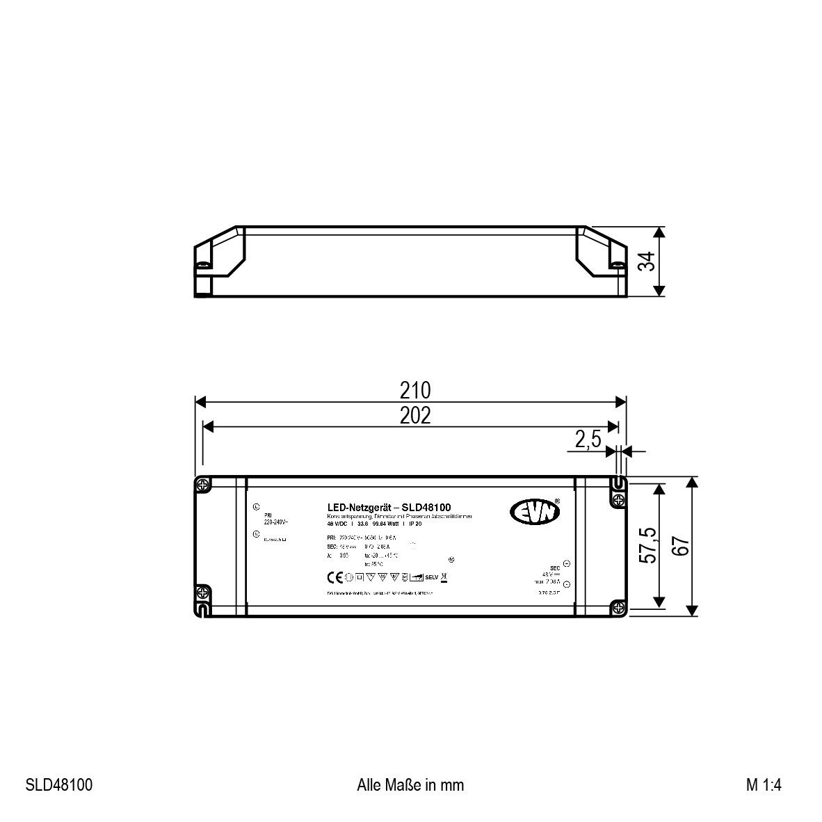 LED-Netzgerät SLD48100