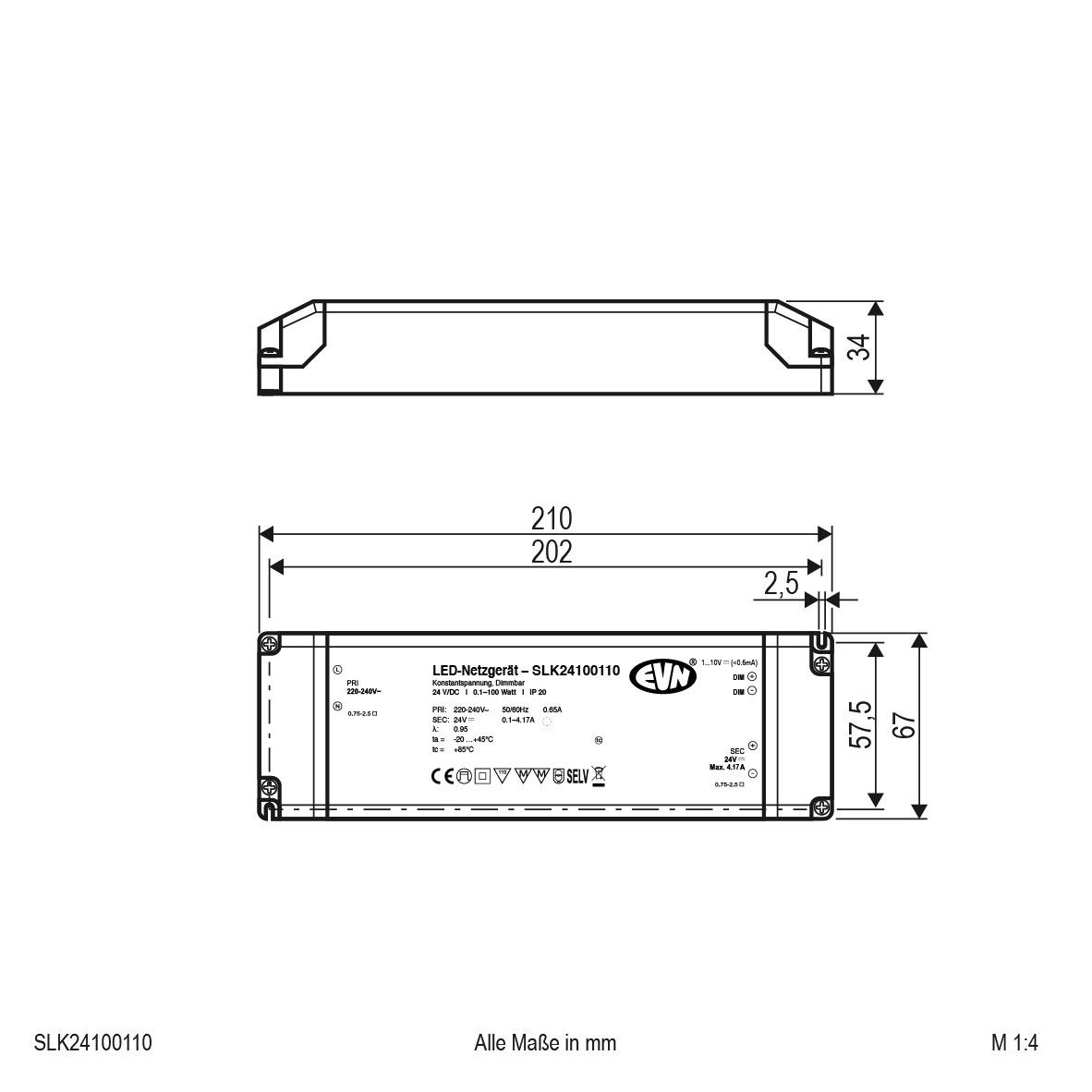 LED-Netzgerät SLK24100110