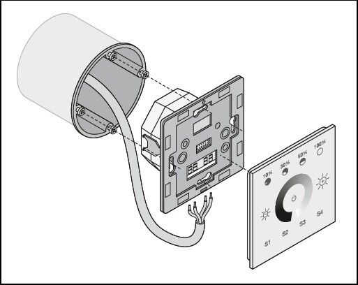 Manuelles Steuergerät MCU TOUCH DALI-2 TW