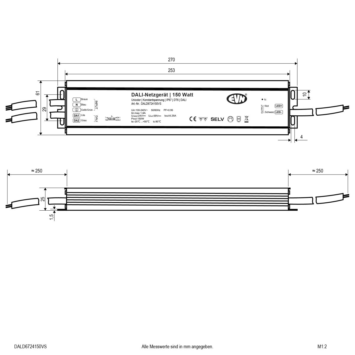 DALI Dimmer-Empfänger DALD6724150VS