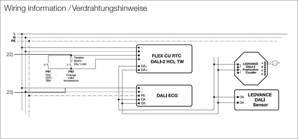 DALI-2 Steuergerät FLEXCURTCDALI-2HCLTW