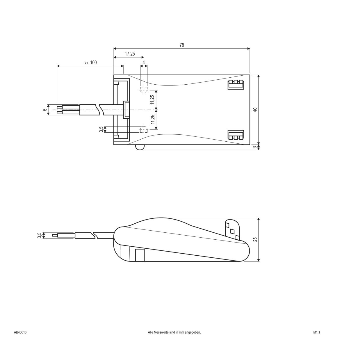 Anschlussbox 3-fach AB40016