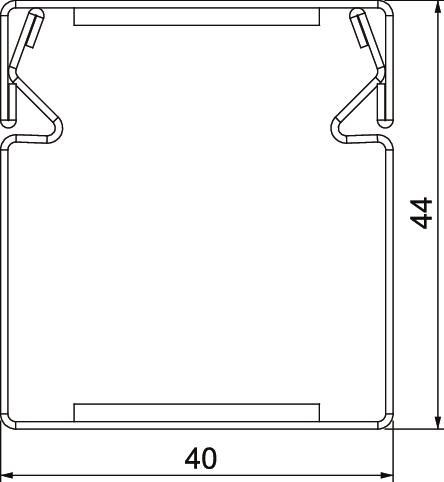 Installationskanal Metall PLM D 0404 FS