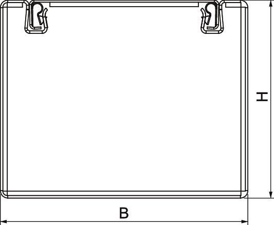 Installationskanal Metall PLM D 0810 RW