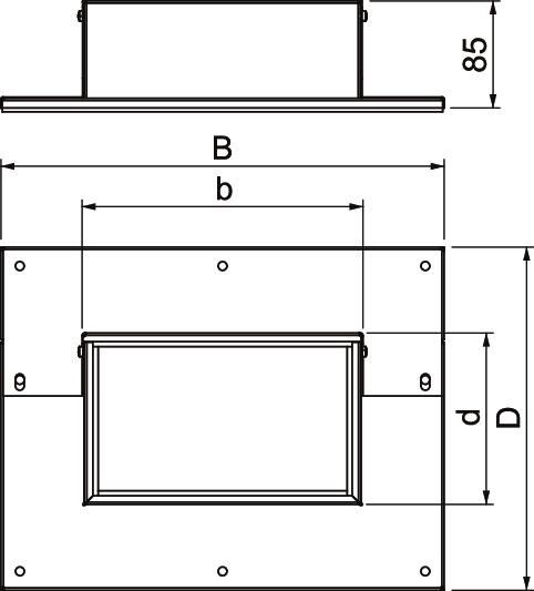Wandanschlusskragen PLM WC 1220 RW