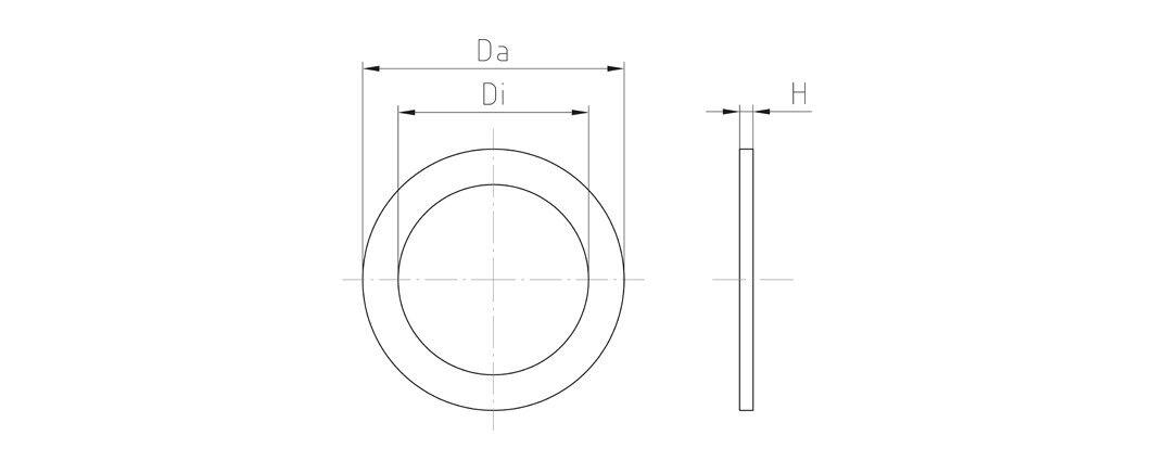 Anschlussgewinde-Dichtring FD-M16-GR