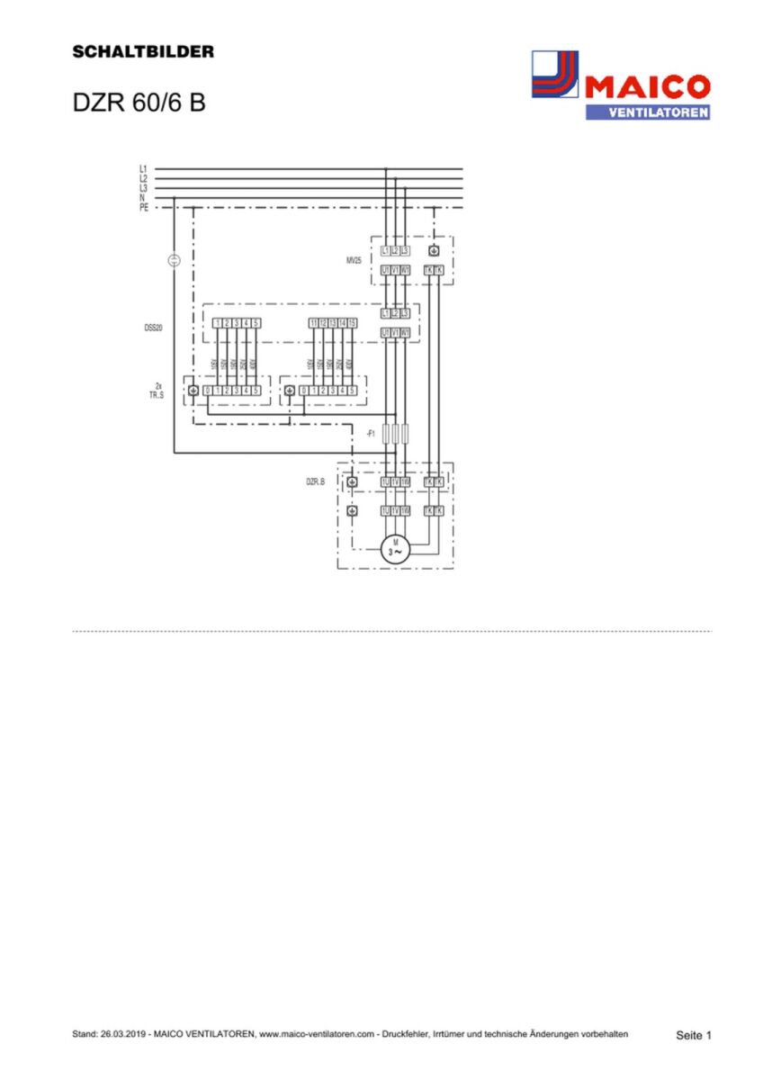 Axial-Rohrventilator DZR 60/6 B