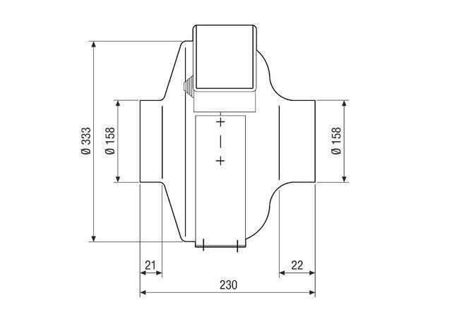 Radial-Rohrventilator ERR 16/2 EC