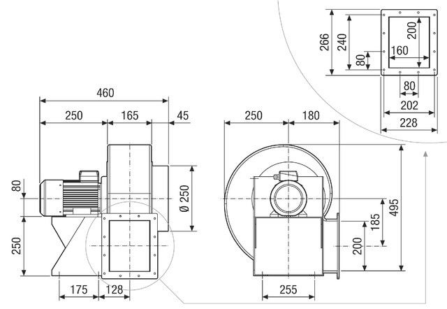 Radialgebläse GRK 20/4 D
