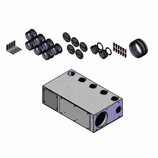 Multi-Verteilerkasten FRS-MVK 5+2-75/160 H