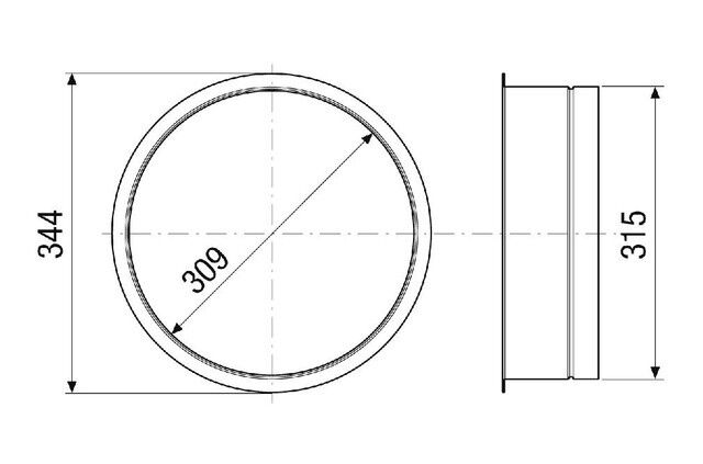 Adapter Rund RA-MV4512-RC