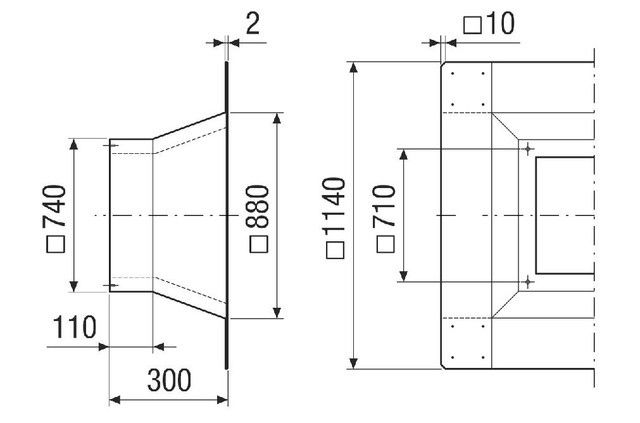 Flachdachsockel SOFI 50-56