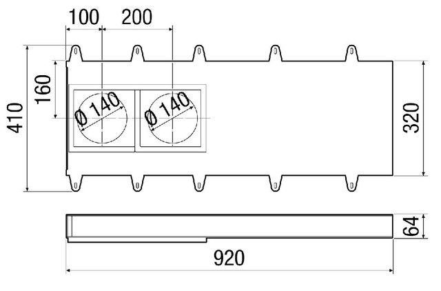 Laibungselement Duo LE