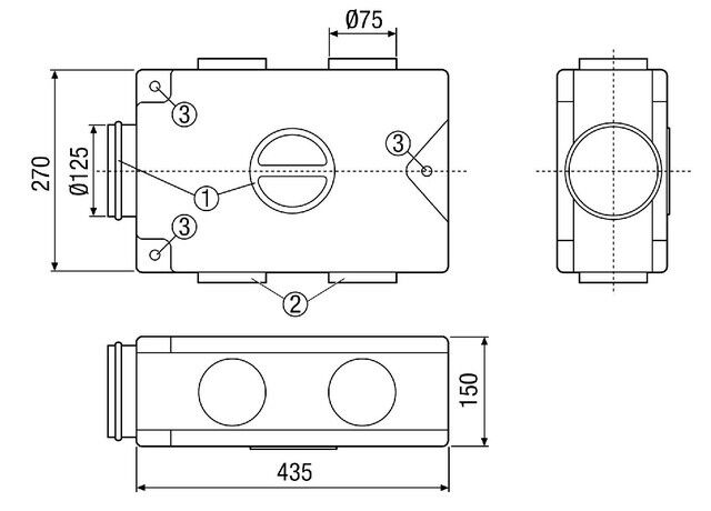 Luftverteiler MF-V75