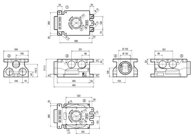 Luftverteiler MF-VK90-7