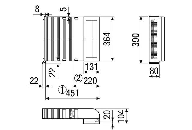Umlenkung RV 2 VS 90E