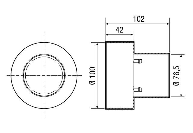 Ventiladapter MF-A75