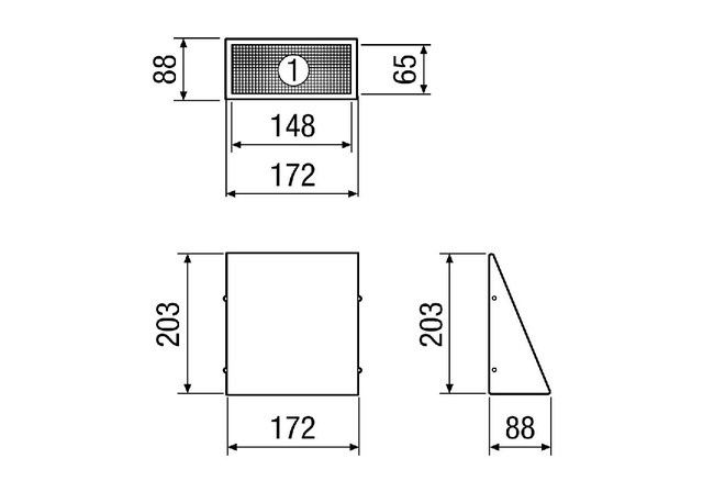 Wandstutzen Außenluft KW-AL 12W