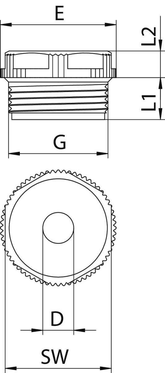 Einschraubnippel 90 PG13.5 DSMB