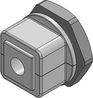 Kabelverschraubung KVT 32 -W90° grau