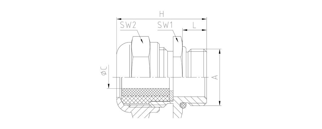 Anbauverschraubung 1010M72