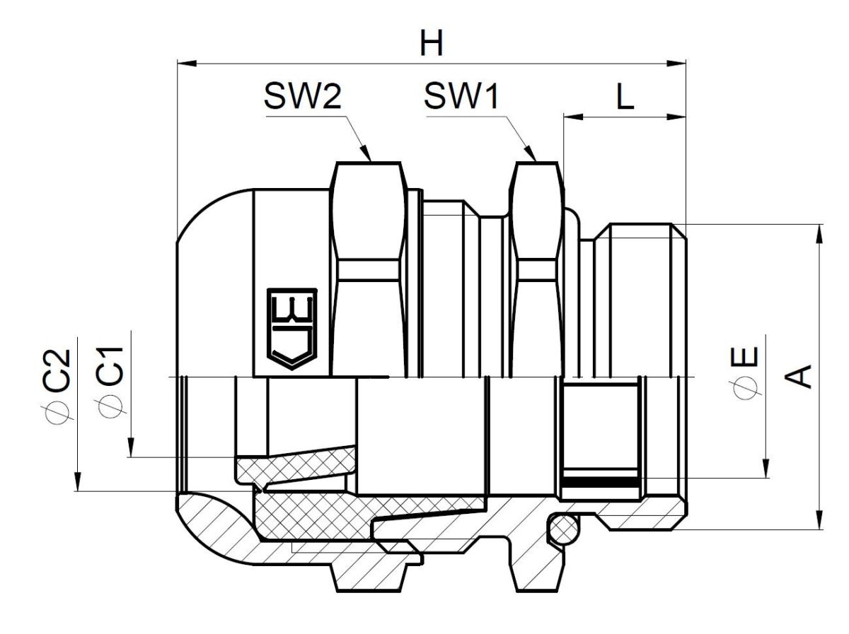 EMV Kabelverschraubung K258-1020-00