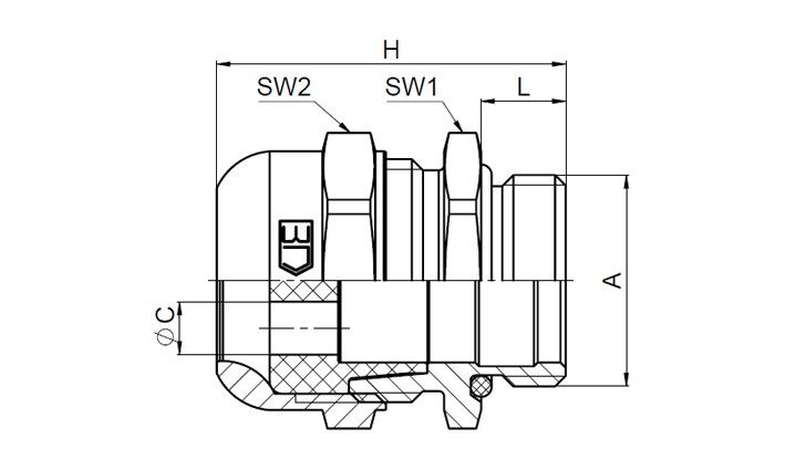 Kabelverschraubung K162-1020-00-45