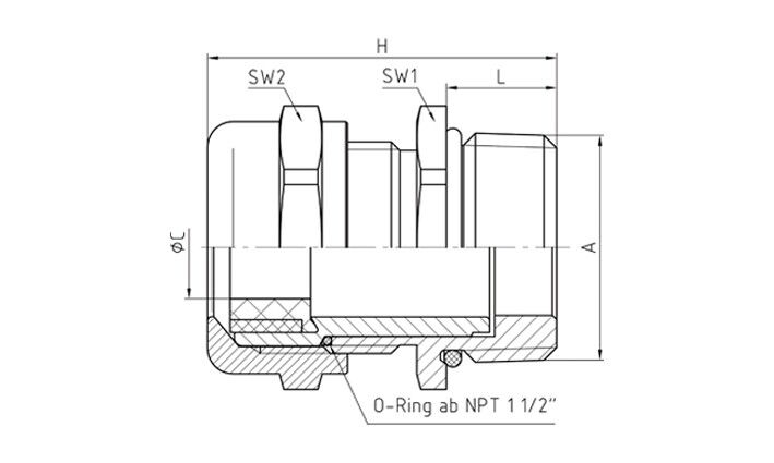 PERFECT Kabelverschraubung 50.1114/EMV/R