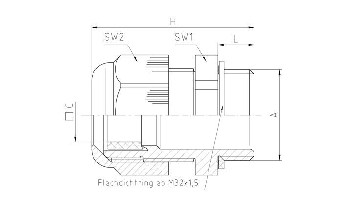 PERFECT Kabelverschraubung 50.663 PASWFK1