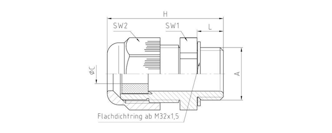 PERFECT Kabelverschraubung 50016M20PAR