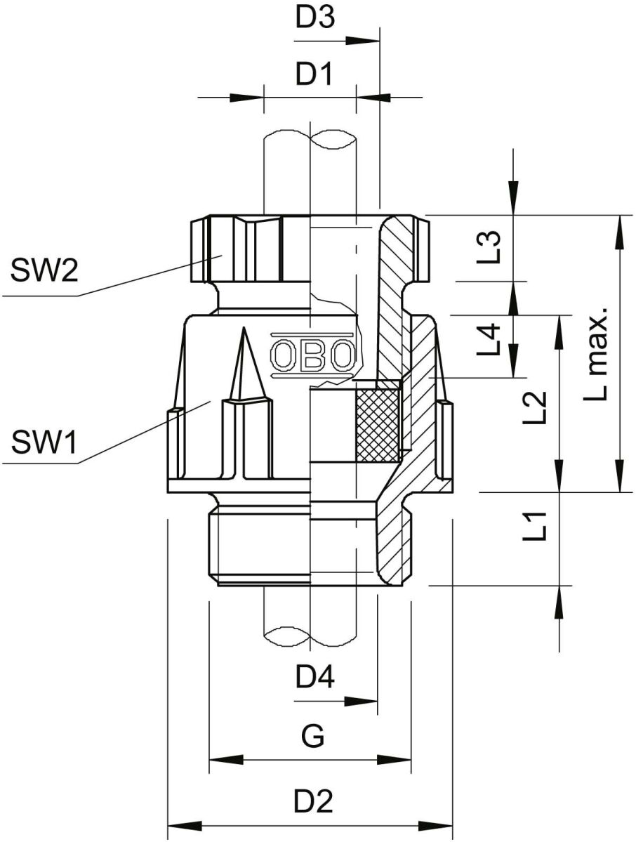 Konus-Kbl.Verschraubung 106 M 63 PS