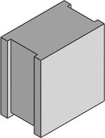 Blindtülle QTBG groß (grau)