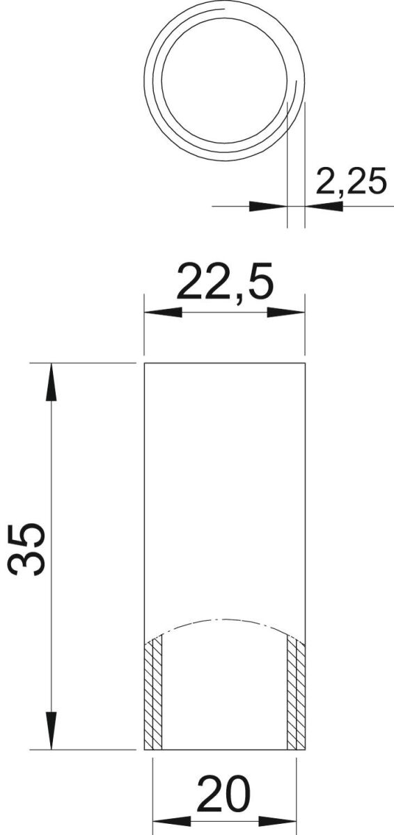 Aluminiumverbindungsmuffe SVM20W ALU
