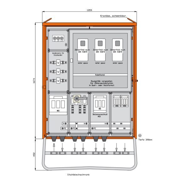 Anschlussschrank WA0050