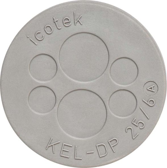 Kabeldurchführungsplatte KEL-DP 25/4 A grau