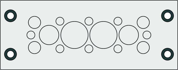 Kabeldurchführungsplatte KEL-DPZ 24/16 grau