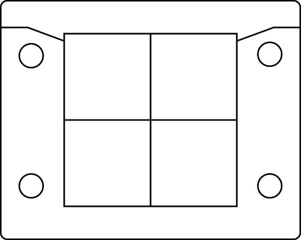 Kabeleinführung KEL-U B4 schwarz