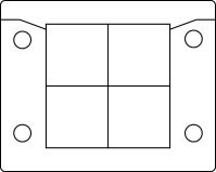 Kabeleinführung KEL-U B4 schwarz
