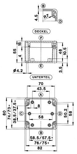ABS-Gehäuse GEH.CT-542 T