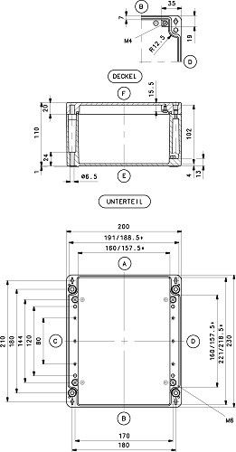 Aluminium Gehäuse GEH CA-350 UNL.