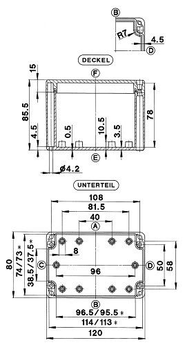 Polycarbonatgehäuse GEH.CT-601 T