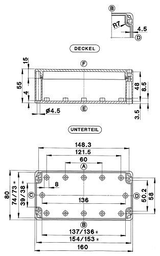 Polycarbonatgehäuse GEH.CT-621 T