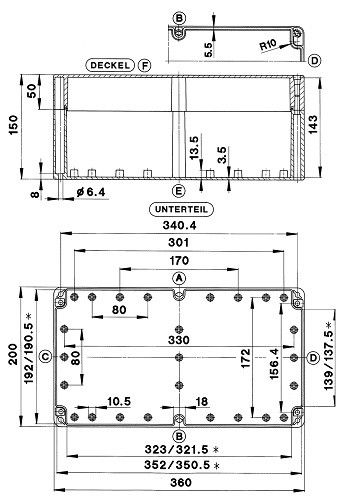 ABS-Gehäuse GEH.CT-882 T