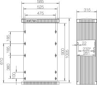 KVS mit Montageplatte SL100P