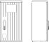 Kabelverteilerschrank A100-00MOIP44RAL7035