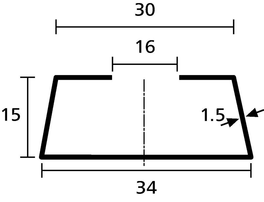 Tragschiene gelocht DELTA-3AF/BV