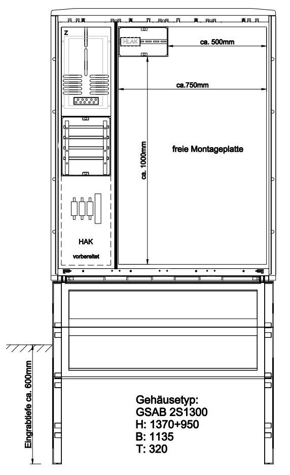 Zähleranschlußsäule 42.00.1P11Gr.2